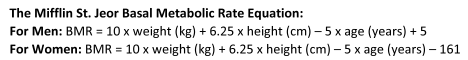 bmr equation